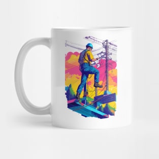 Lineman design for Apprentice Lineman Mug